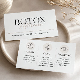 Modelo de Cuidados Pós-Botox Bege Minimalista