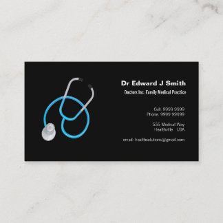 Modelo de Design de Cartão de visita Médico MD