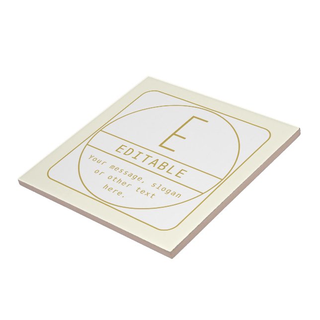 Modelo de design retro-moderno editável dourado e  (Lateral)