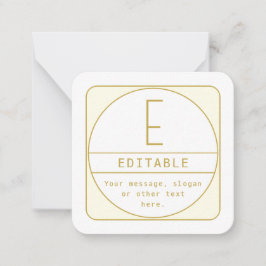 Modelo de design retro-moderno editável dourado e