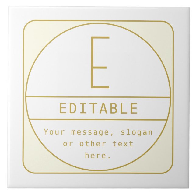 Modelo de design retro-moderno editável dourado e  (Frente)