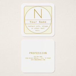 Modelo de Design retromoderno editável Dourado e b