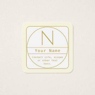 Modelo de Design retromoderno editável Dourado e b