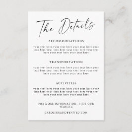 Modelo de Detalhes de Casamento com Fonte Script P