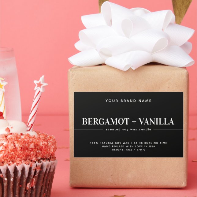 Modelo de embalagem de etiqueta de vela moderna (Festa)