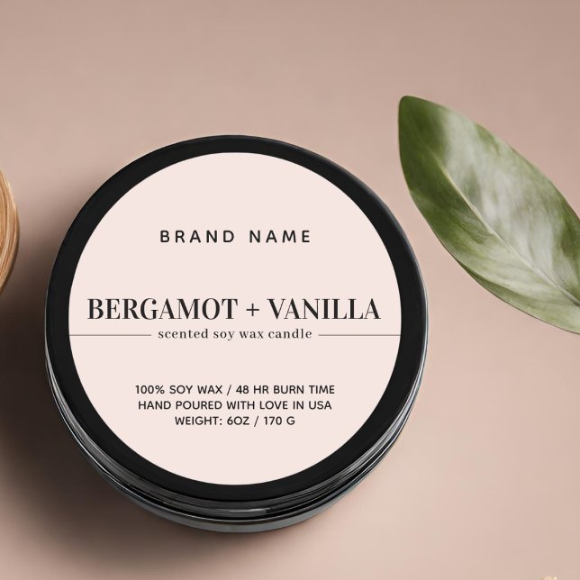 Modelo de embalagem de etiqueta de vela moderna (Criador carregado)