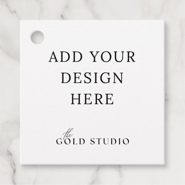 Modelo de etiqueta de favor com furo (Frente)