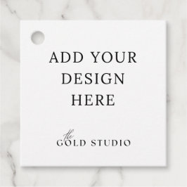 Modelo de Etiqueta de Favorito com Furos