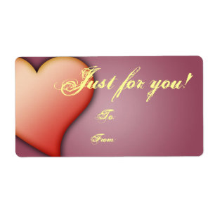 Modelo de etiqueta de presente para/de personalizá