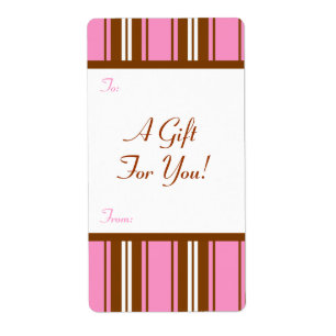 Modelo de etiqueta de presente para/de personalizá