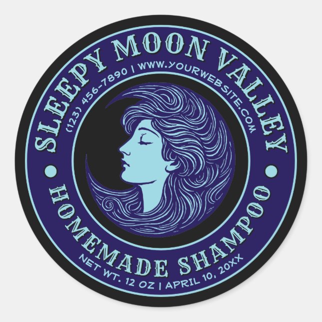 Modelo de etiqueta do Shampoo caseiro (Frente)