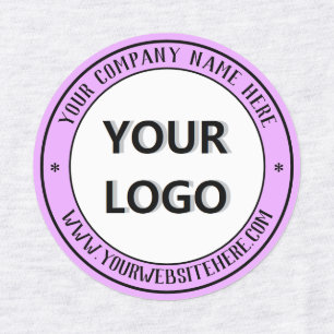 Modelo de Etiquetas de Produto com Logotipo da Sua