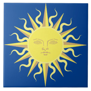 Modelo de face solar flamejante