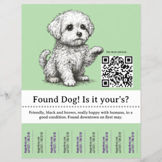 Modelo de Flyer de Cachorro Desmembrável