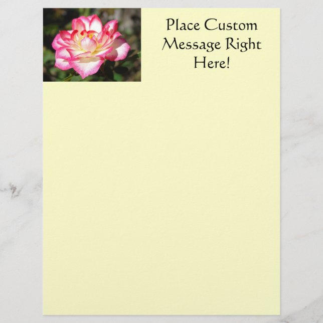 Modelo de Flyer Rosa Branco Rosa Amarela Flyer (Frente)