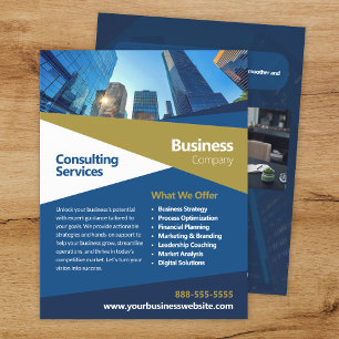 Modelo de Folheto Corporativo de Consultoria Empre