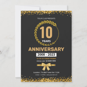 modelo de folheto de convite de aniversário