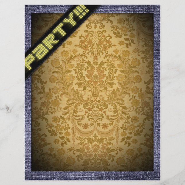 Modelo de folheto de festa (Frente)