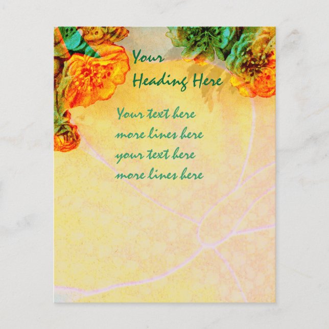 Modelo de folheto de fronteiras tropicais (Frente)