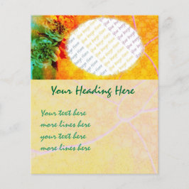 Modelo de folheto de fronteiras tropicais