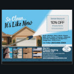 Modelo de Folheto de Meia Página de Lavagem de Ene<br><div class="desc">Personalize e personalize este design de modelo profissional de lavagem de pressão (lavagem de energia) para a tomada de ar para atender às necessidades de sua empresa/empresa. Este modelo de lavagem de pressão mostra imagens das superfícies antes e depois da lavagem de pressão. Adicione seu logotipo para obter uma marca...</div>