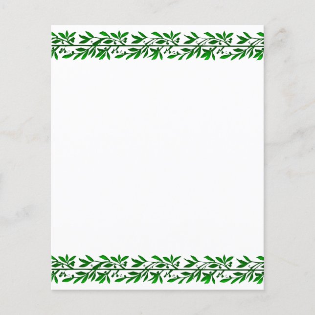 Modelo de Folheto de Oliveira (Frente)