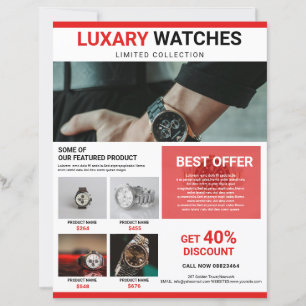 Modelo de Folheto de Promoção do Produto