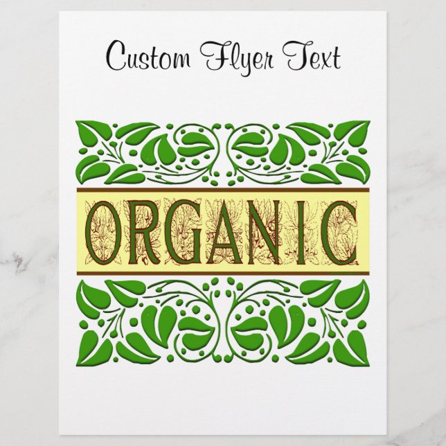 Modelo de Folheto Orgânico (Frente)