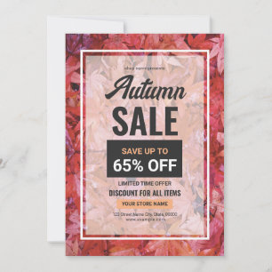 Modelo de Folheto/Venda de outono