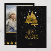 Modelo de Foto das Árvores de Natal V2 Dourado ID8