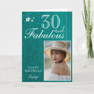 Modelo de Foto de Aniversário de 30 Anos Elegante 