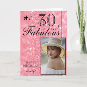 Modelo de Foto de Aniversário de 30 Anos Elegante 