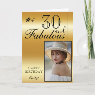 Modelo de Foto de Aniversário de 30 Anos Elegante 