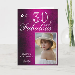 Modelo de Foto de Aniversário de 30 Anos Elegante 