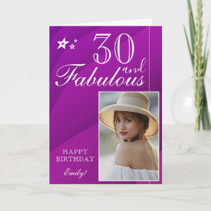 Modelo de Foto de Aniversário de 30 Anos Elegante 