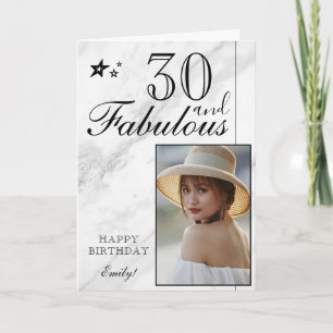 Modelo de Foto de Aniversário de 30 Anos Elegante 