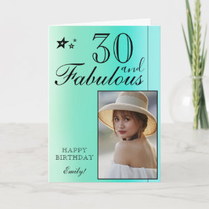 Modelo de Foto de Aniversário de 30 Anos Elegante 