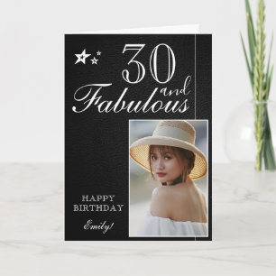 Modelo de Foto de Aniversário de 30 Anos Elegante 