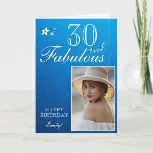 Modelo de Foto de Aniversário de 30 Anos Elegante 
