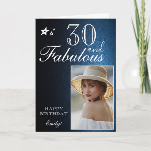 Modelo de Foto de Aniversário de 30 Anos Elegante 
