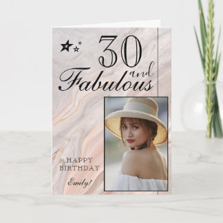 Modelo de Foto de Aniversário de 30 Anos Elegante