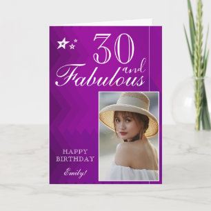 Modelo de Foto de Aniversário de 30 Anos Elegante 
