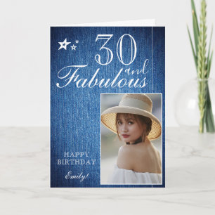 Modelo de Foto de Aniversário de 30 Anos Elegante 