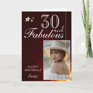 Modelo de Foto de Aniversário de 30 Anos Elegante 