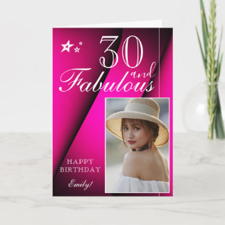 Modelo de Foto de Aniversário de 30 Anos Elegante