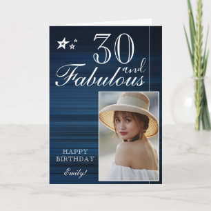 Modelo de Foto de Aniversário de 30 Anos Elegante 