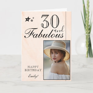 Modelo de Foto de Aniversário de 30 Anos Elegante 