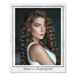 Modelo de Foto de Tiro na Cabeça em Mármore 8x10 I