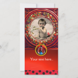 MODELO DE FOTO DO CHÁ DE FRALDAS LADYBUG BRANCO VE