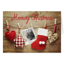 Modelo de Foto Feliz Natal! Cartão